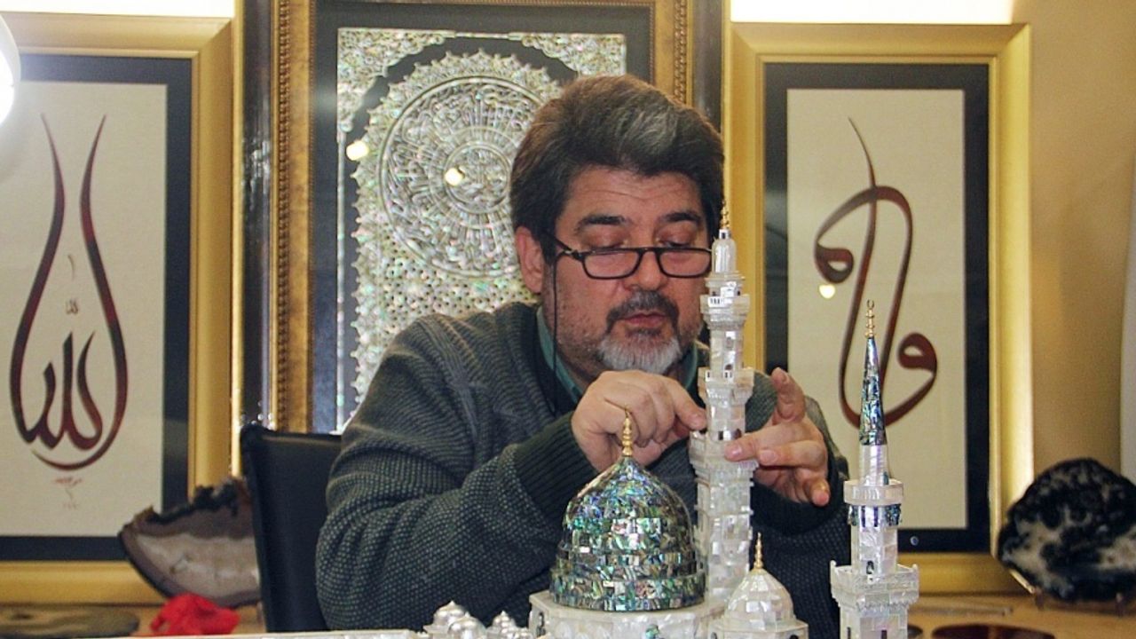 Sedeften Mescid-i Nebevi ve Mescid-i Aksa maketi yaptı