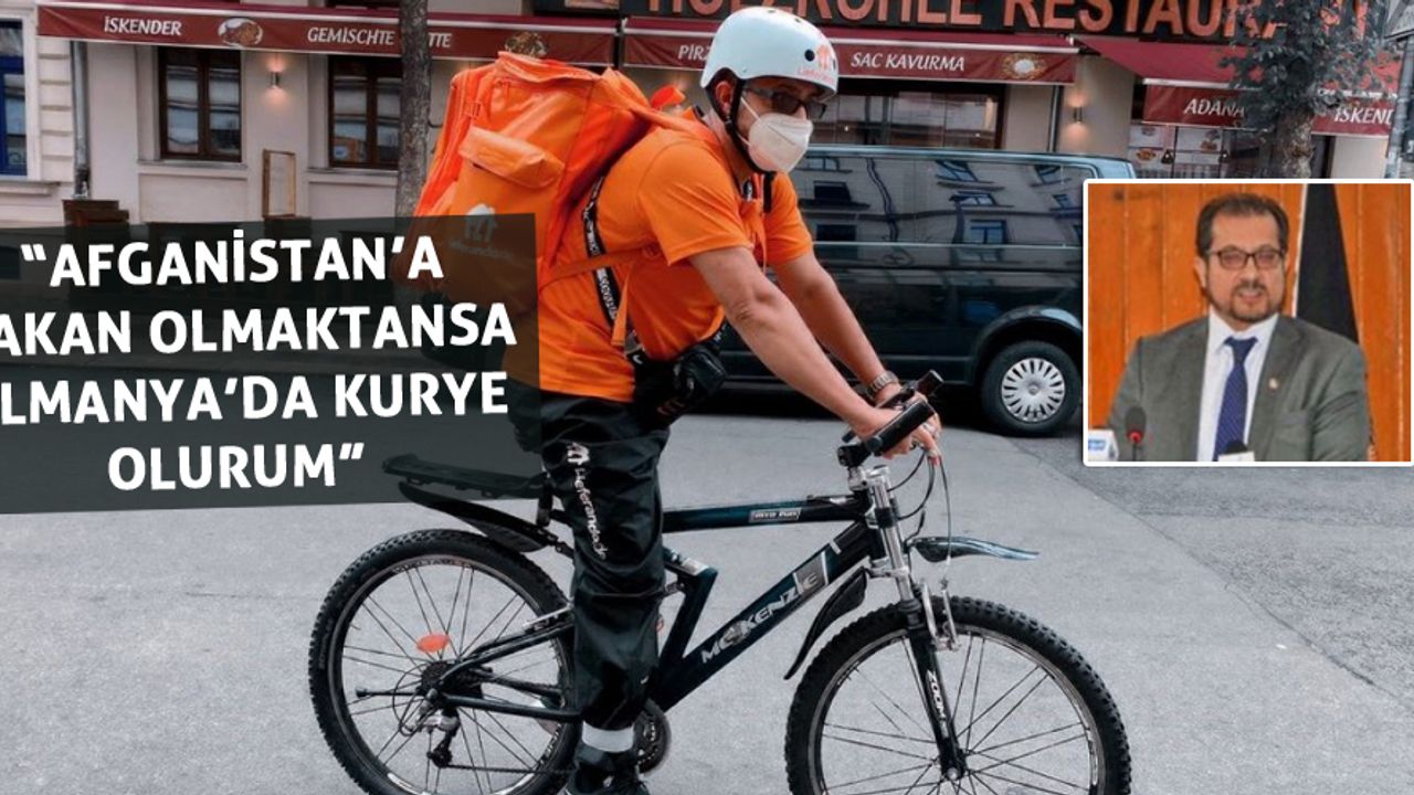 Afganistan’ın eski iletişim bakanı, Almanya’da bisikletli kurye oldu