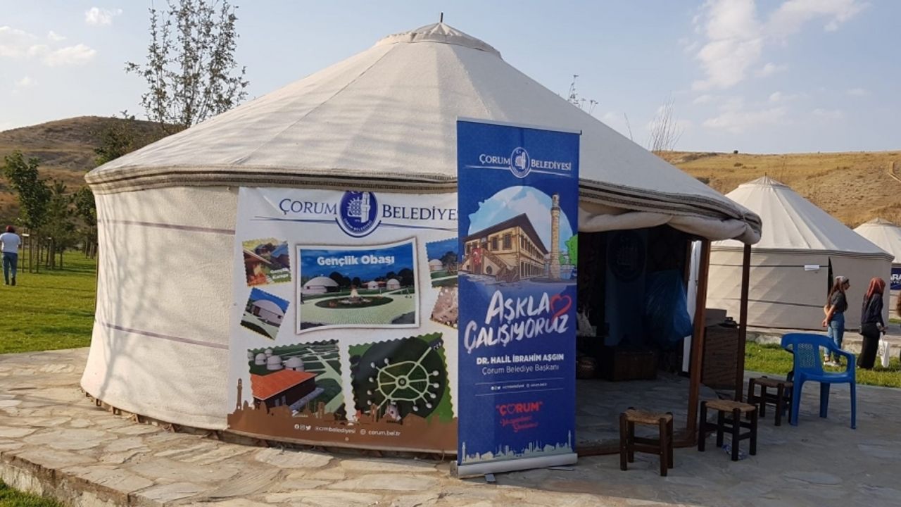 Çorum Belediyesi Ahlat’ta oba çadırı kurdu