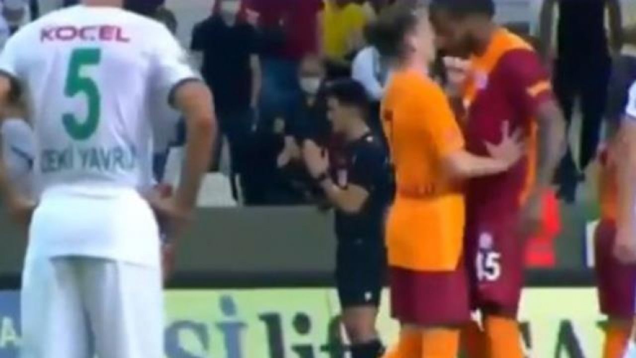Galatasaray'da Kerem Aktürkoğlu'na kafa ve yumruk atan Marcao, kırmızı kart gördü