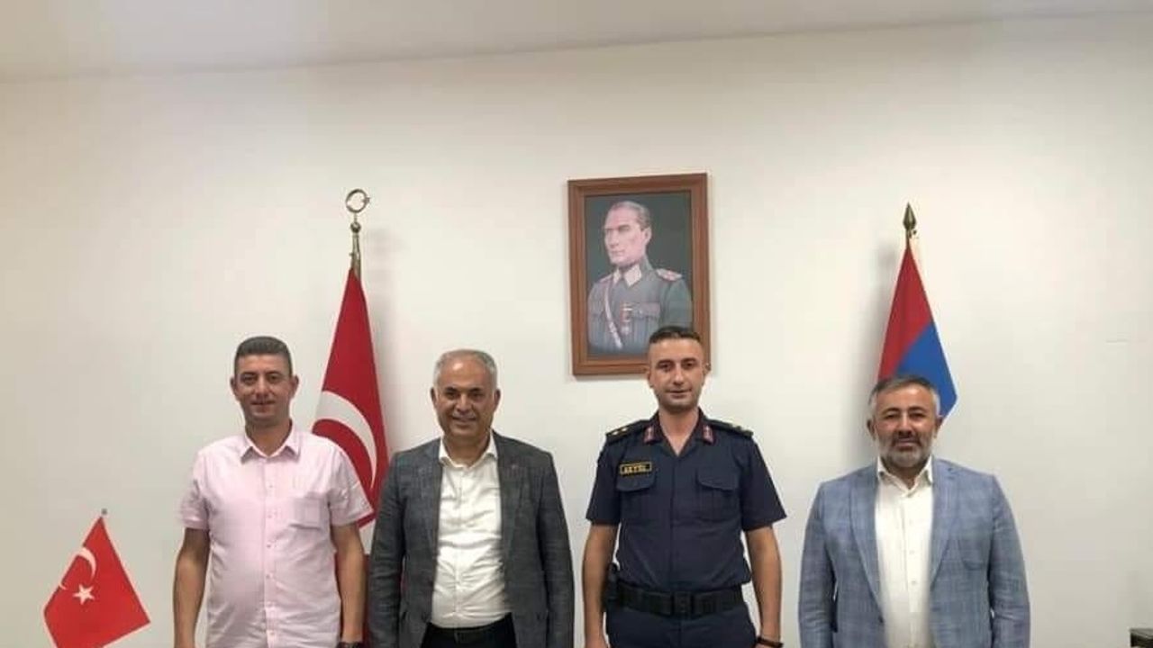 Başkan Yaman, Üsteğmen Akyüz ile bir araya geldi