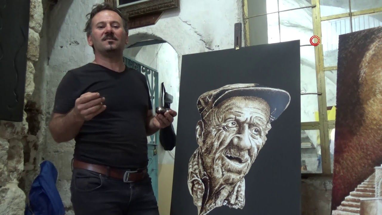 Ziftle Resim Çizmesiyle Ünlü Mardin'li Nurettin Çakmak, Sanatını Berlin'de Sergileyecek