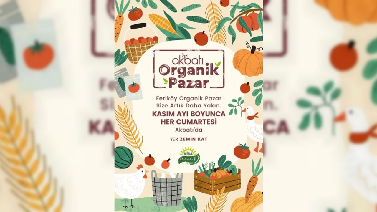 Akbatı’da organik pazar keyfi başladı