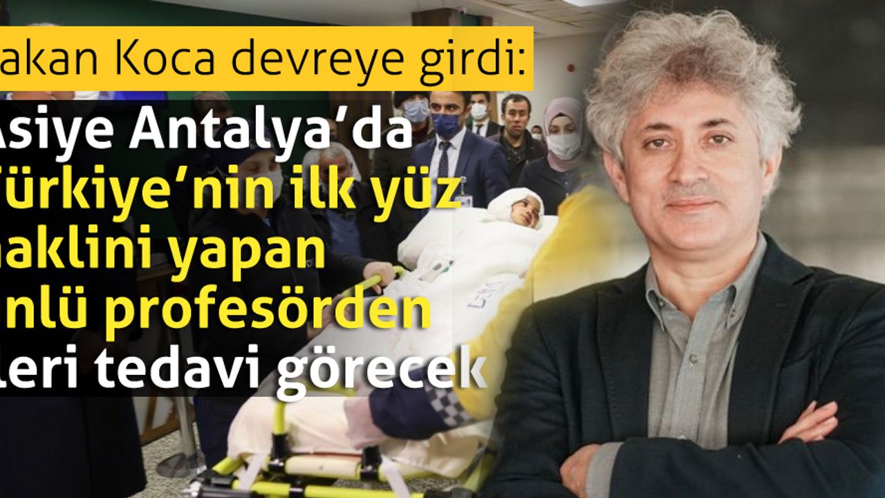 Pitbull saldırısına uğrayan küçük Asiye'nin tedavisini Prof. Dr. Ömer Özkan üstlendi