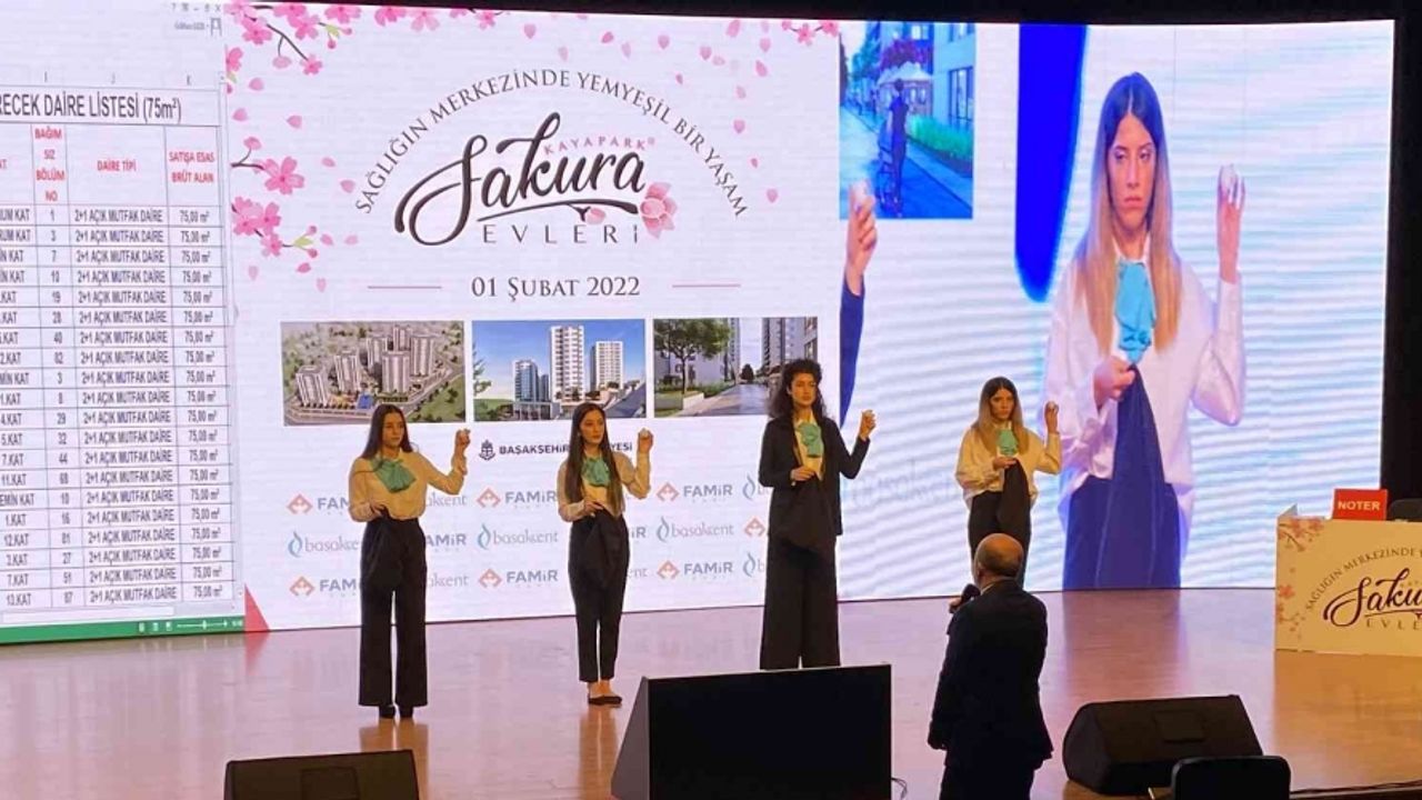 Başakşehir Kayapark Sakura Evleri’nde ilk hak sahipleri belirlendi