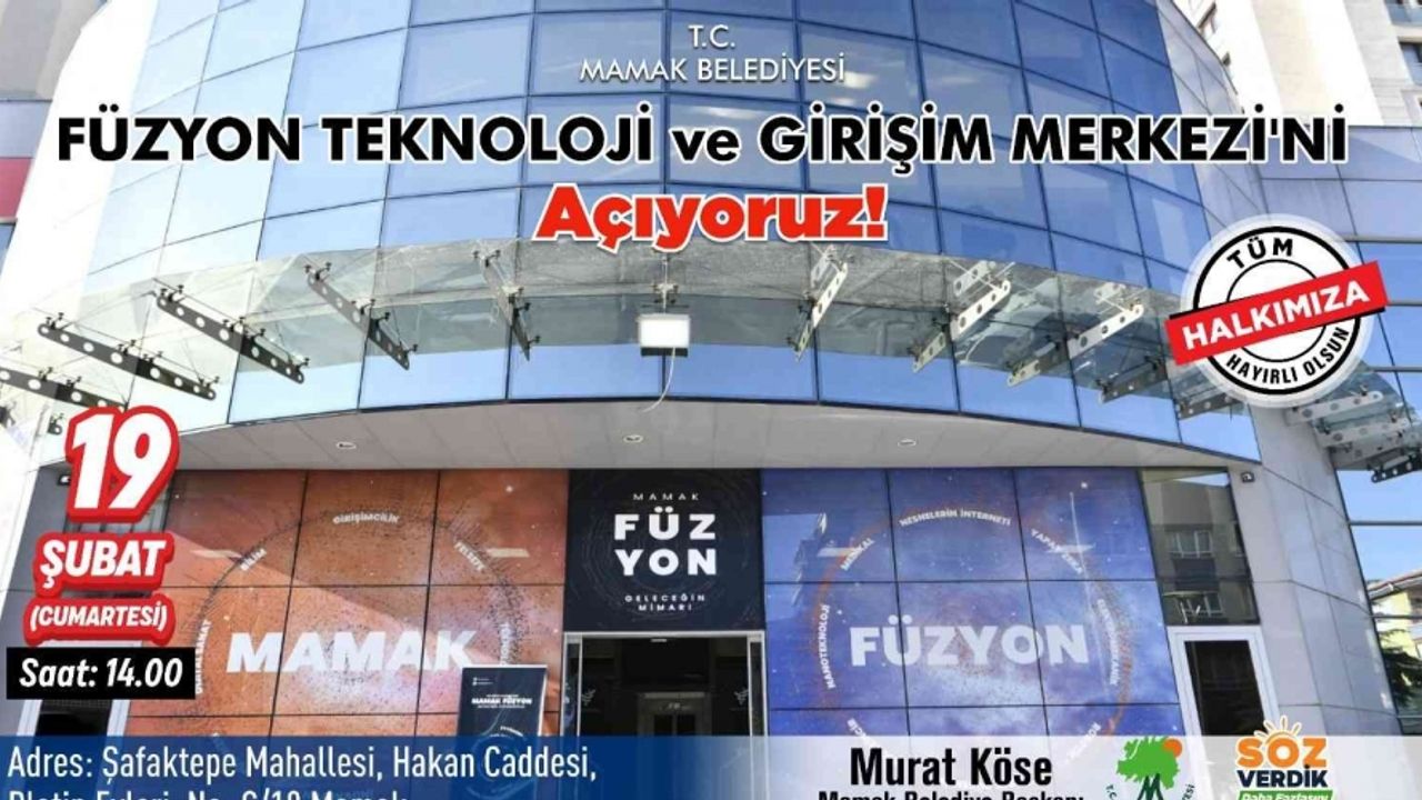 Bilimin merkezi ‘Mamak Füzyon’ açılıyor