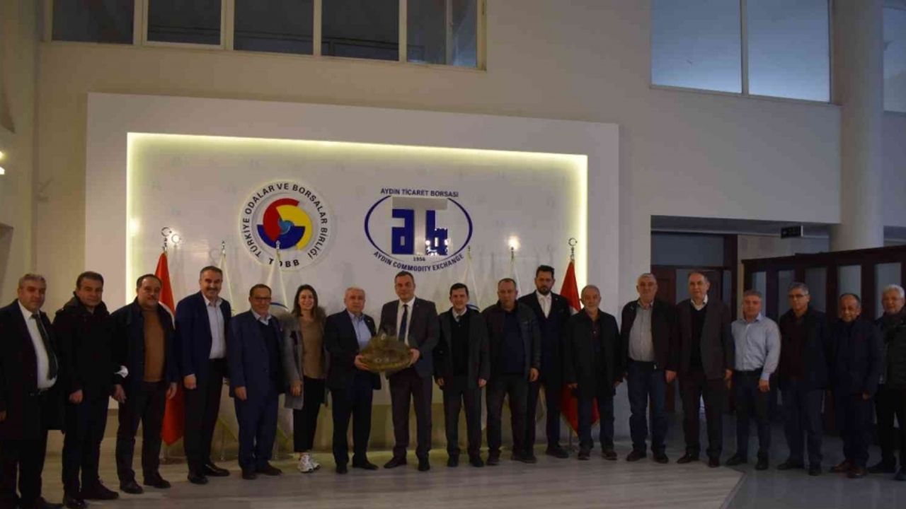 Aydın Ticaret Borası yönetimi Ege Zeytin ve Zeytinyağı İhracatçıları Birliği Yönetim Kurulu Başkanı Er’i ağırladı