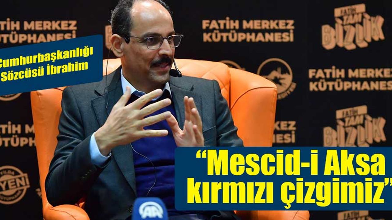 Cumhurbaşkanı Sözcüsü İbrahim Kalın Fatih Merkez Kütüphanesi’nde gençlerle bir araya geldi