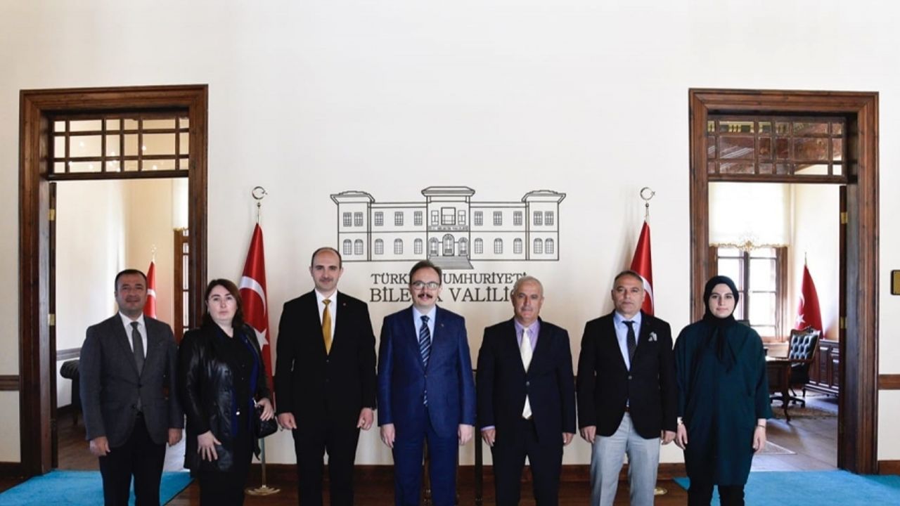 Vali Kızılkaya, İl Müdürü Bircan’ı ve yanındaki heyeti kabul etti
