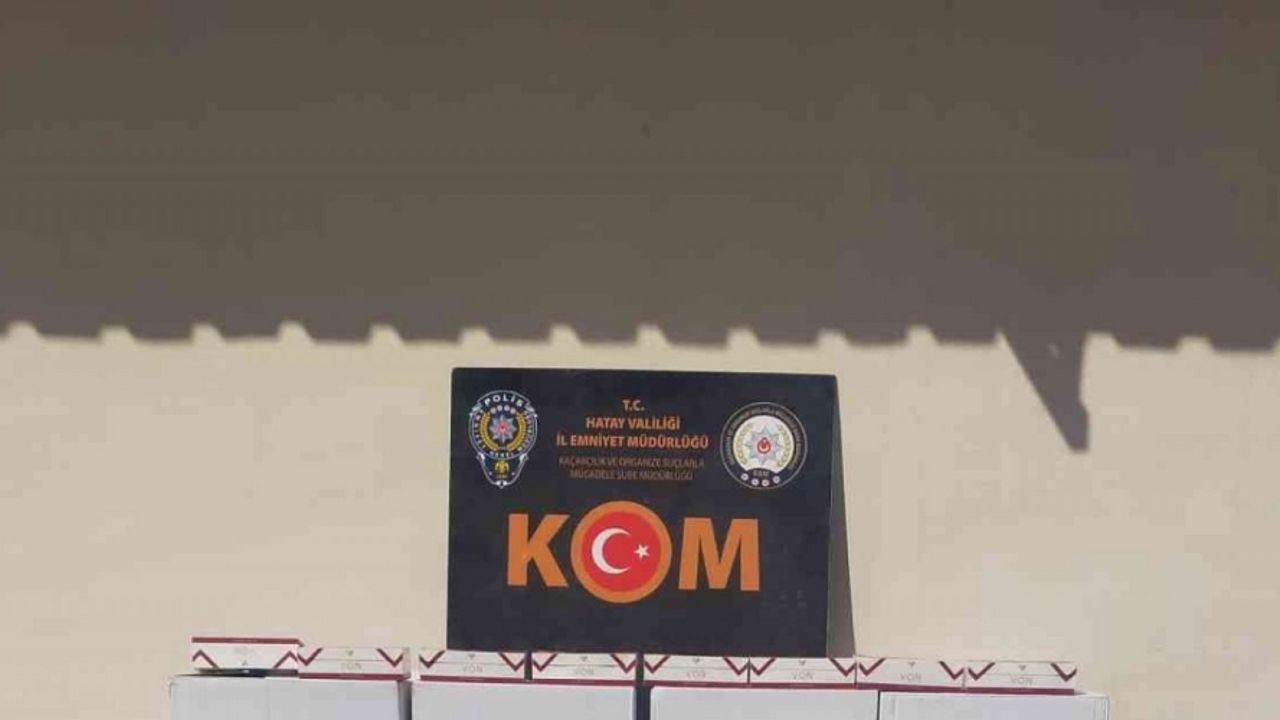 Hatay’da 150 bin adet kaçak makaron ele geçirildi.