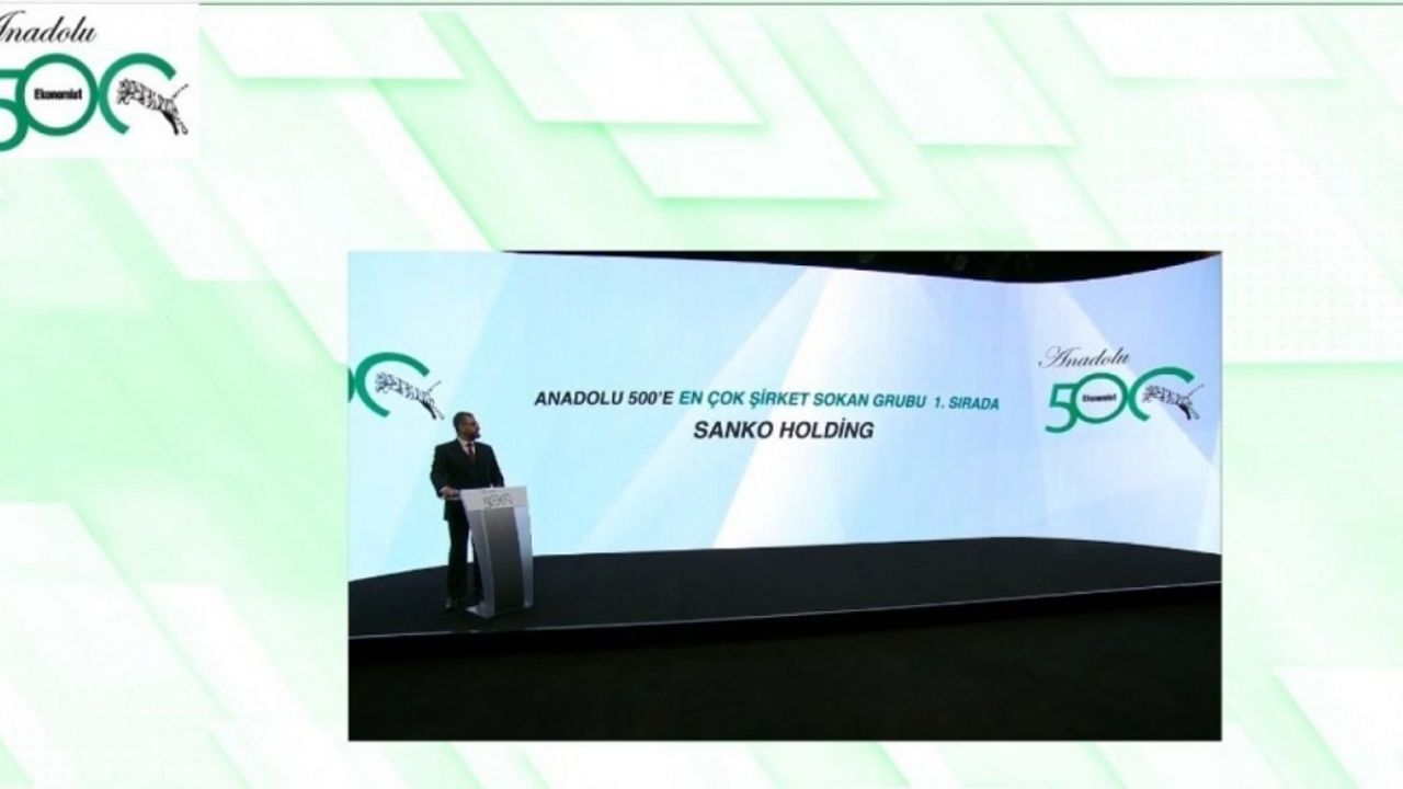 Sanko Holding’e listede en fazla şirketi bulunan grup ödülü