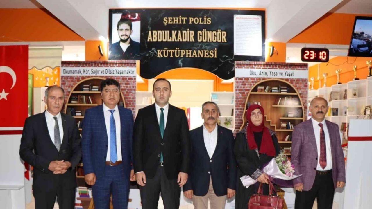 Şehit polis Abdulkadir Güngör’ün ismi kütüphanede yaşatılacak