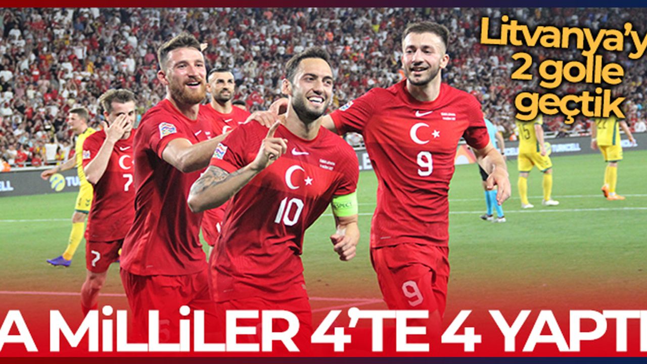 UEFA Uluslar C Ligi: Türkiye: 2 - Litvanya: 0 (Maç sonucu)