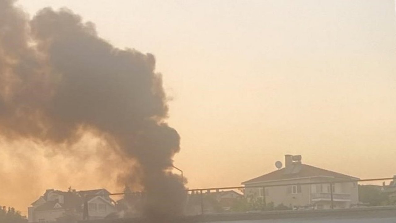 Yağ tankerinde korkutan yangın: "Bir anda lastik gümledi"