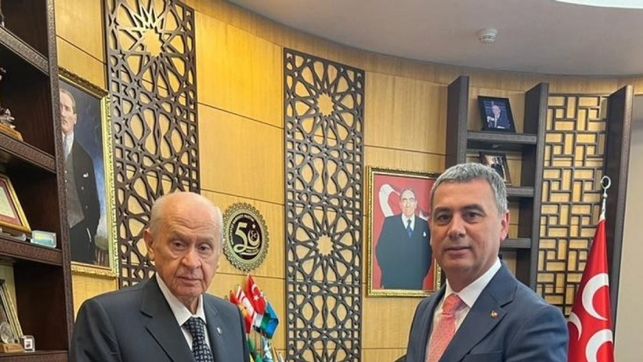 Başkan Şimşek’ten MHP Lideri Bahçeli’ye maneviyatı yüksek sertifika takdimi