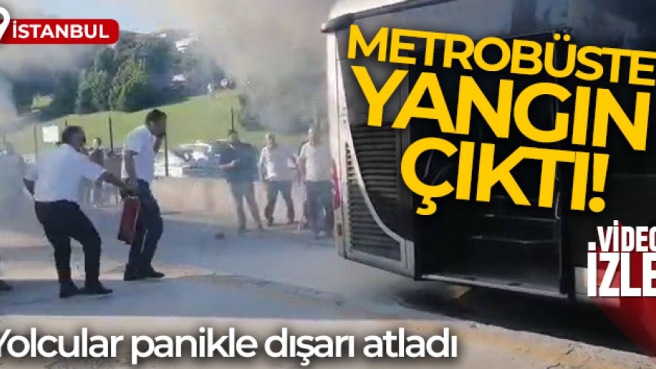 Kadıköy’de metrobüste yangın çıktı, yolcular panikle dışarı atladı