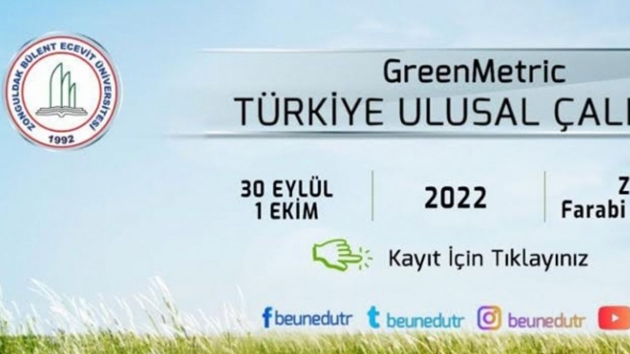 30 Eylül’de Greenmetric Türkiye Ulusal Çalıştayı başlıyor