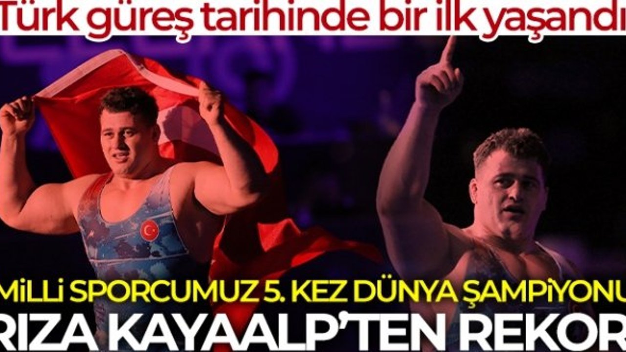 Rıza Kayaalp’in 5. dünya şampiyonluğu ailesini ve şehri sevince boğdu