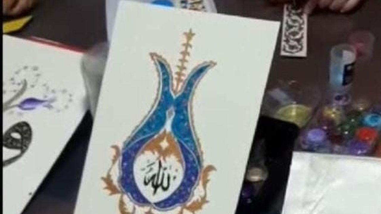 Nallıhan’da tezhip sanatı büyük ilgi görüyor