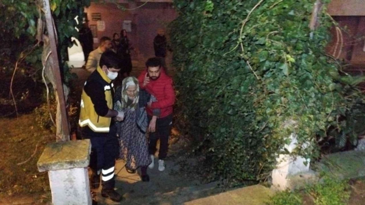 Yaşlı kadın gaz sızıntısı olan evde uyuya kaldı, ekipler seferber oldu