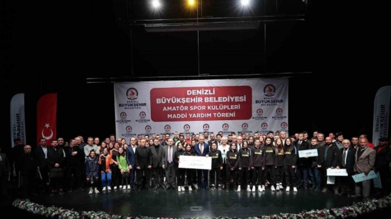 Denizli’de 191 amatör spor kulübüne 3.3 milyon TL’lik can suyu