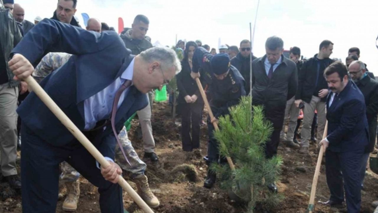 İnönü’de 2 bin fidan dikilerek 6 Şubat Deprem Şehitleri Ormanı oluşturuldu