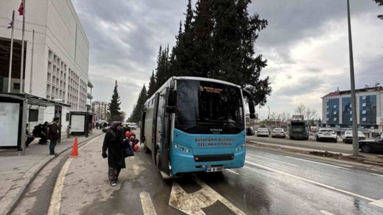 Kahramanmaraş’ta günlük 25 bin yolcu ücretsiz taşınıyor