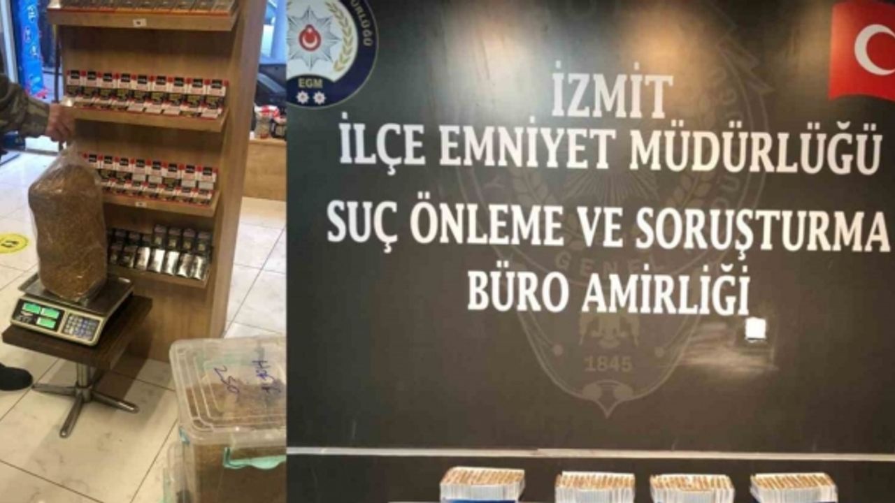 Kocaeli’de 4 işletmede 7 bin 240 bandrolsüz dolu makaron ele geçirildi