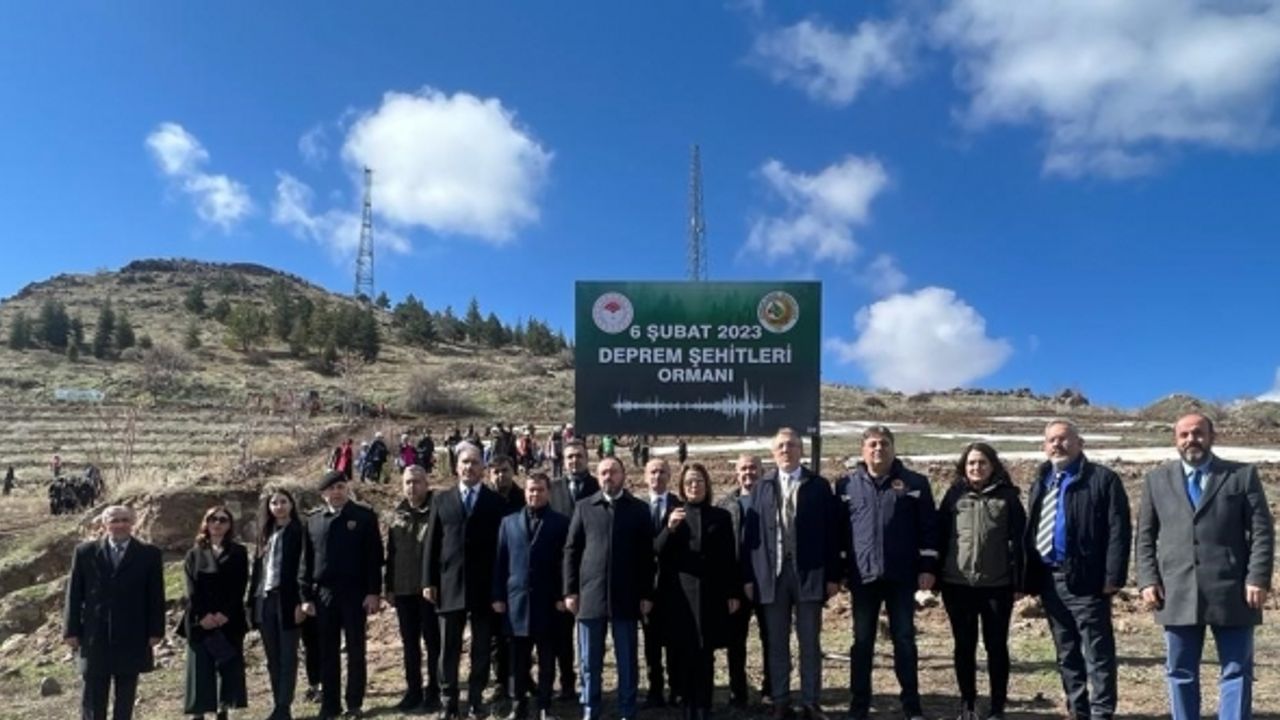 Nevşehir’de Deprem Şehitleri Ormanı’na ilk fidanlar dikildi