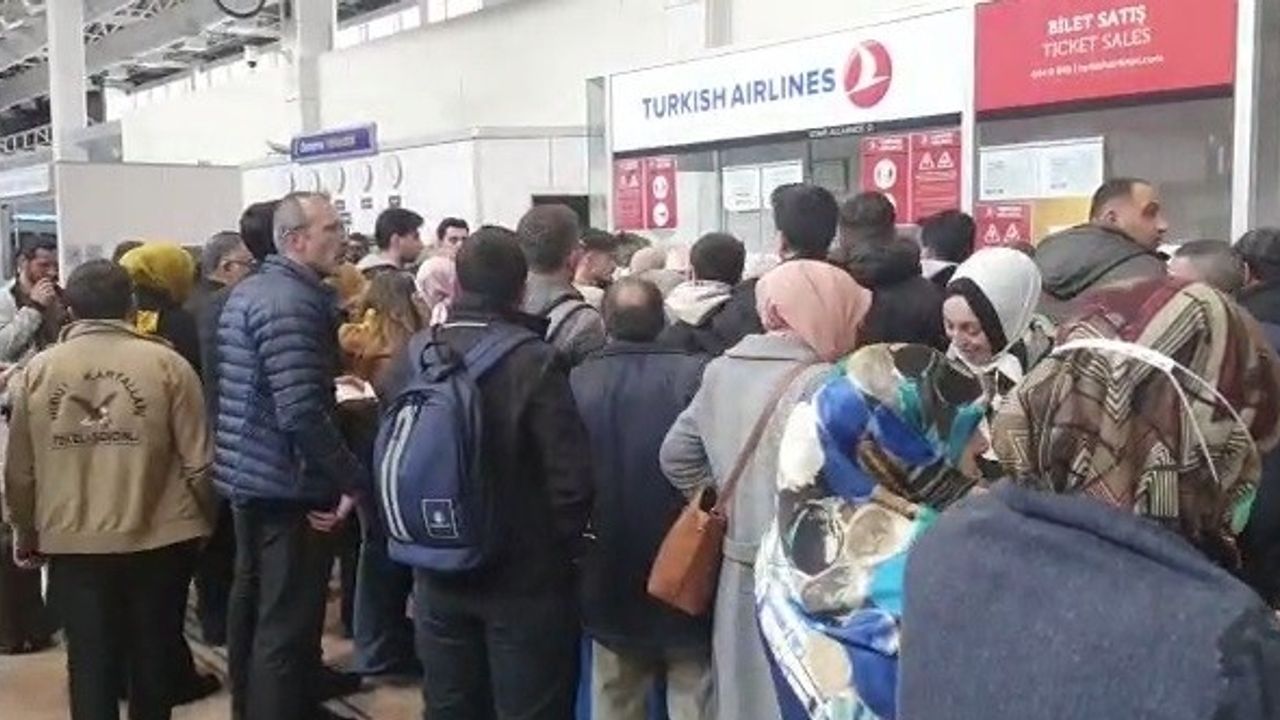 THY’nin TK 7575 sefer sayılı uçağı Erzurum Havalimanı inişinde tehlike atlattı