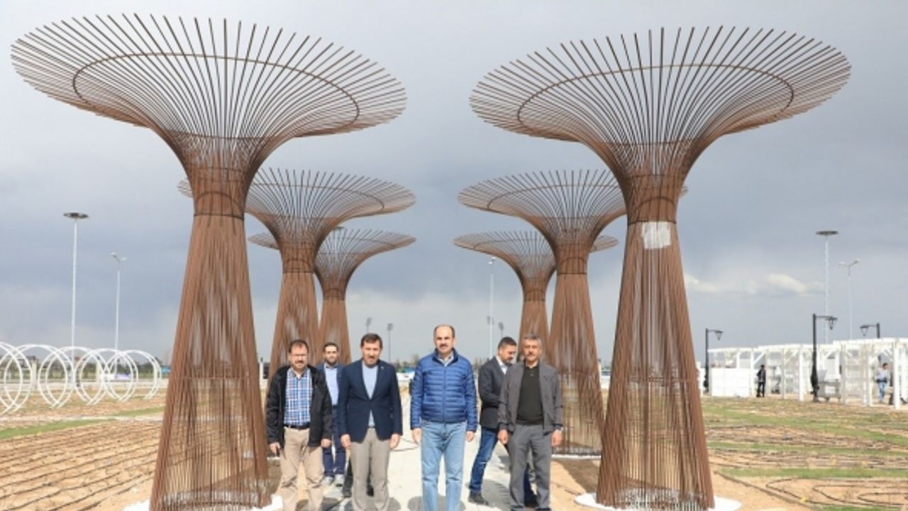 Konya’nın güzelliğine güzellik katacak Karatay Gül Bahçesi’nde sona doğru