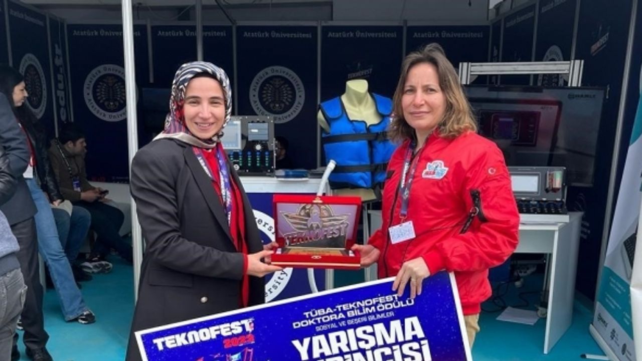 TÜBA Teknofest Doktora Bilim Ödülüne Dr. Sümeyye Ulaş layık görüldü