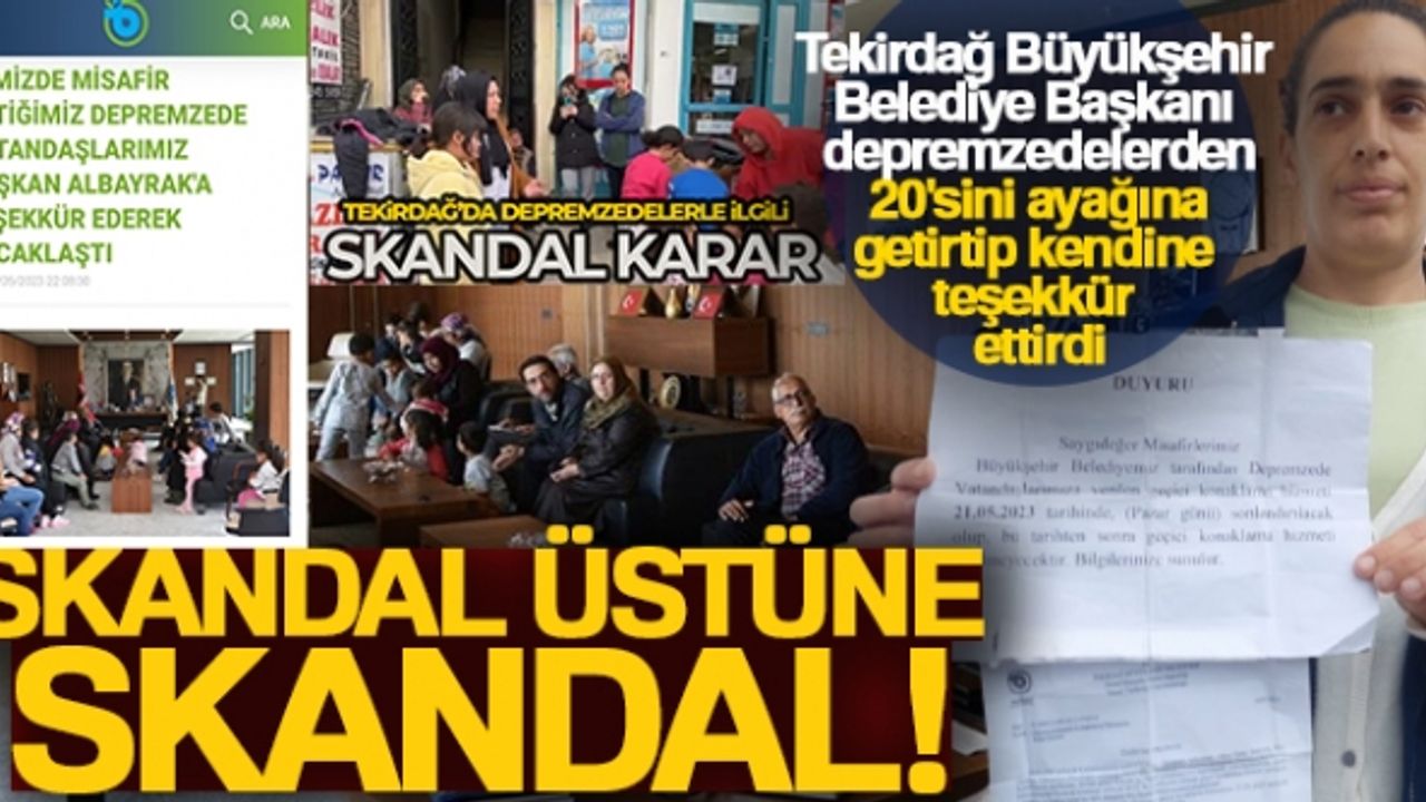 Özür dilemek yerine ayağına çağırıp teşekkür ettirdi