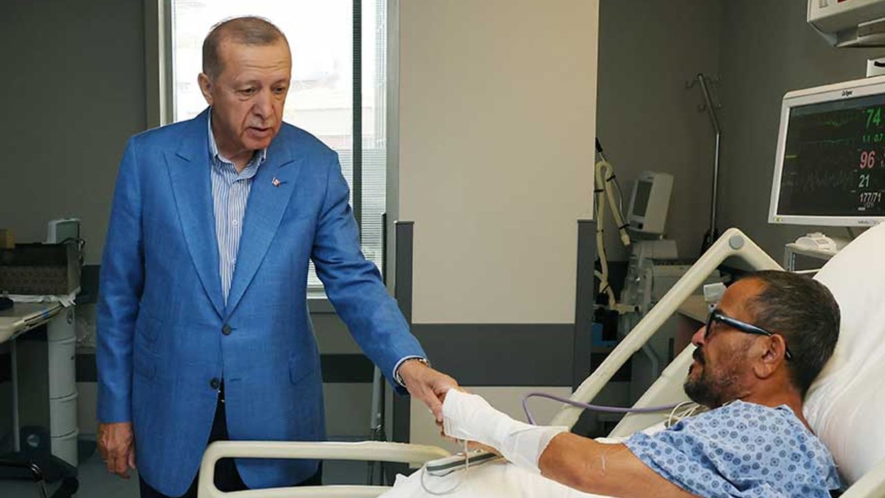 Erdoğan, Ali ve Vuslat Sabancı çiftini hastanede ziyaret etti