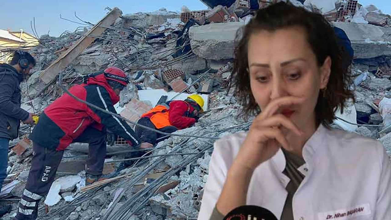Kadın doktor, depremde kurtardığı canları gözyaşları ile anlattı
