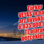 Türker VEYAŞ'ın halka arz büyüklüğü 6.035.000.000 TL olarak gerçekleşti
