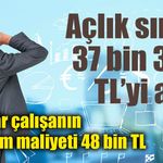 Geçim maliyeti yükseliyor: Açlık sınırı 37 bin 388 TL’yi aştı