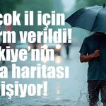 Türkiye’nin hava haritası değişiyor! Kuvvetli yağış ve rüzgâr geliyor