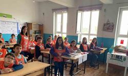 Taşova’da minik doğaseverler parkta fidan dikti
