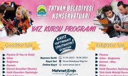 Tatvan Belediyesi Konservatuar Merkezi’nin yaz kursu kayıtları başladı