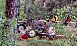 Tavşanlı’da devrilen traktörün sürücüsü hayatını kaybetti