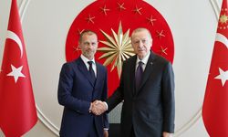 Erdoğan, UEFA Başkanı Aleksander Ceferin ile görüştü