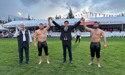 Fethiye'de yağlı güreşlerin kazananı 'Batu' oldu