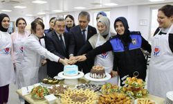 Genç kızlara polislerin desteğiyle pastacılık eğitimi