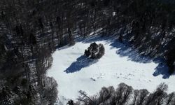 Uludağ’ın ayak basılmayan karla kaplı yayları böyle görüntülendi