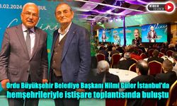 Ordu Büyükşehir Belediye Başkanı Hilmi Güler İstanbul'da hemşehrileriyle istişare toplantısında buluştu