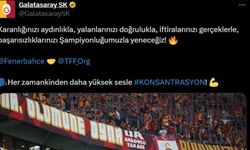 Galatasaray: "Başarısızlıklarınızı şampiyonluğumuzla yeneceğiz"