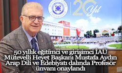 İstanbul Aydın Üniversitesi Mütevelli Heyet Başkanı Mustafa Aydın Profesör oldu
