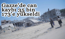 Gazze'de can kaybı 35 bin 173'e yükseldi