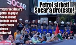 Petrol şirketi Socar'a protesto! İşgali, soykırımı besleyenlerin yakasındayız!